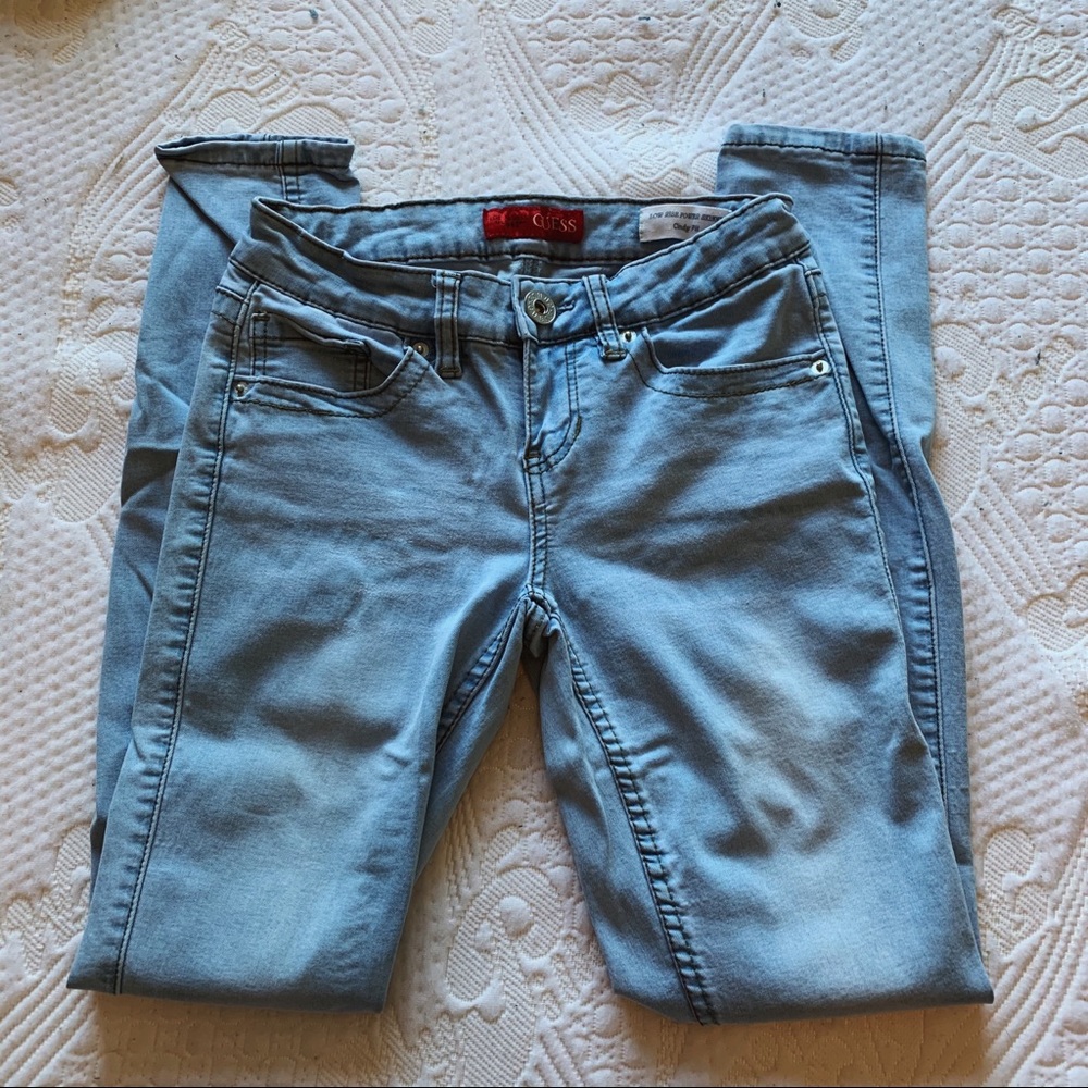 guess low waisted skinny jeans